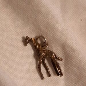 Vintage sterling silver Giraffe charm